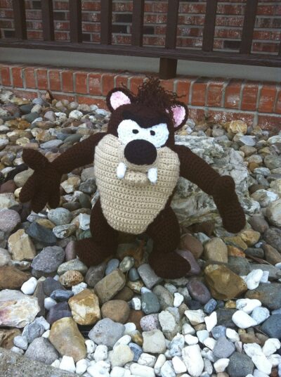 TAZ - TAZMANIAN DEVIL DOLL - Nana's Crochet Shoppe