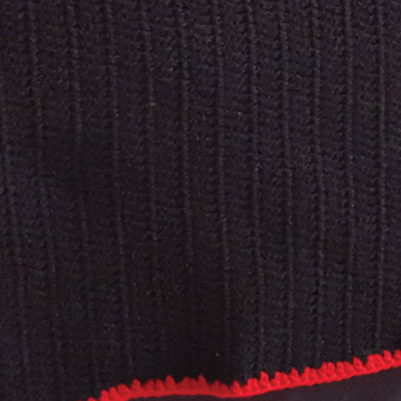 BLACK BLANKET WITH RED BORDER - Nana's Crochet Shoppe
